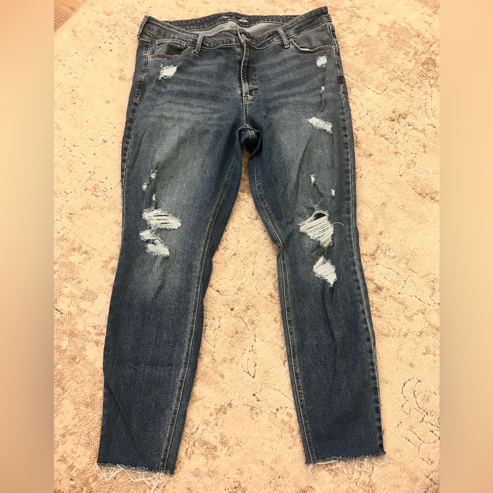 Old navy- rockstar supper skinny mid rise tall